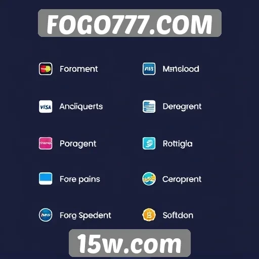 Métodos de pagamento aceitos no FOGO777.COM